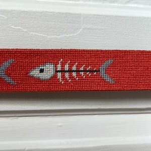 Smathers and Branson mens belt bone fish